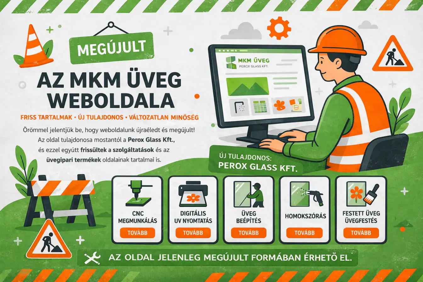 Megújul az MKM Üveg weboldal.